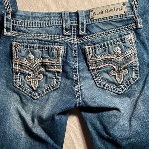 Rock Revival straight blue jeans size 27
